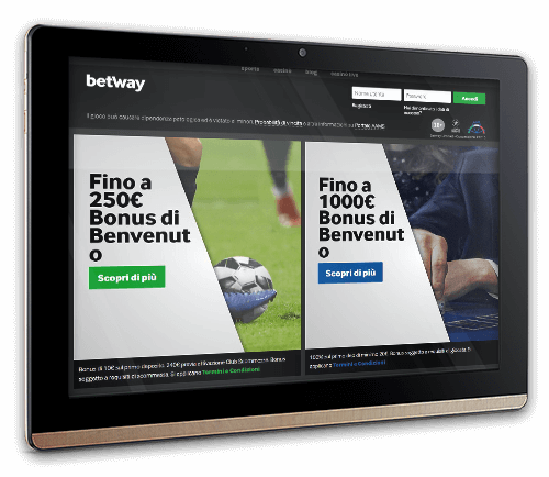 Betway scommesse sportive da dispositivi mobile